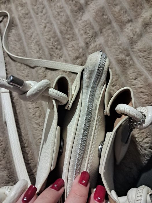 Сумочка жіноча нова біла якісна екошкіра