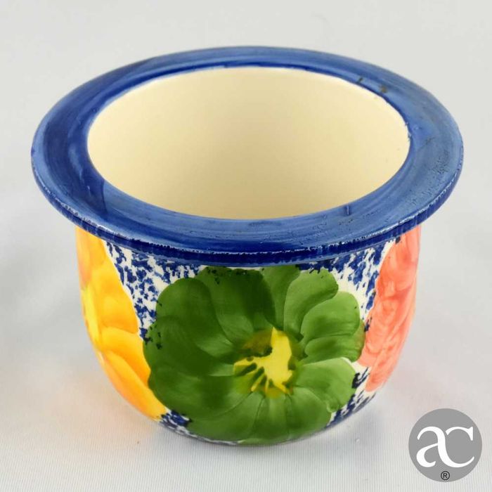 Pequeno Cachepot Faiança Espanhola – Tenerife, pintado à mão