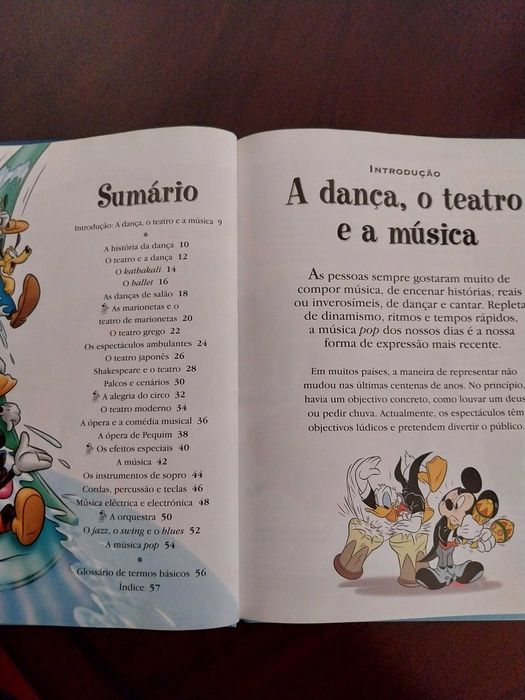 O Maravilhoso Mundo do Conhecimento, A Dança, o Teatro e a Música (livro didático), Disney
