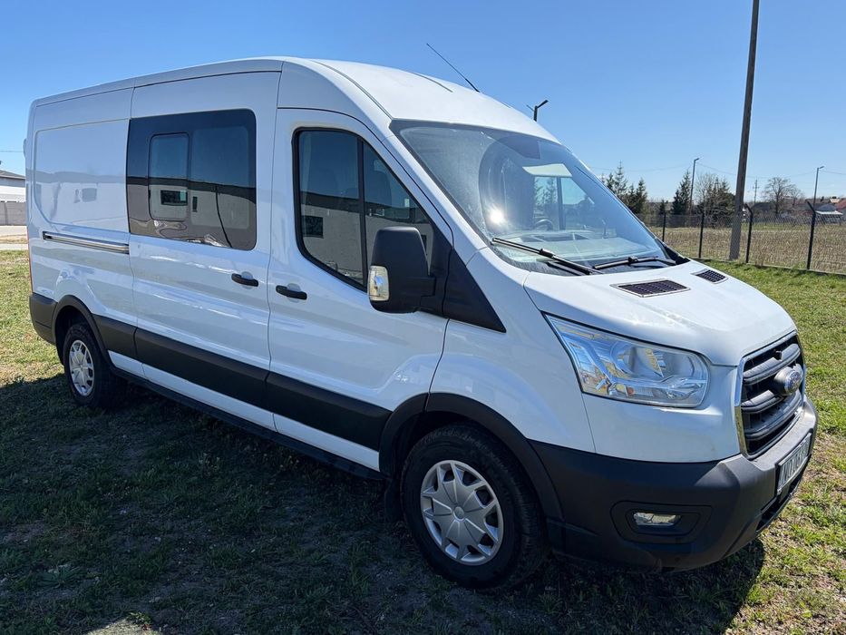 Ford Transit Brygadowy  Używany Ford Transit 2020r. L3H2 BRYGADÓWKA 6 osobowy