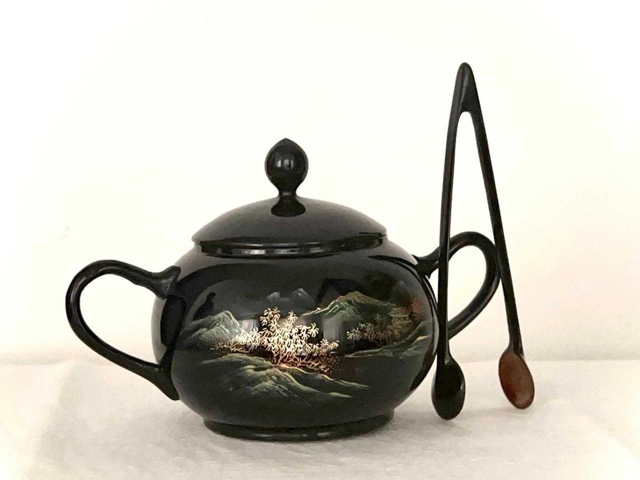 Conjunto de serviço de chá chinês da década de 1930, peça de coleção