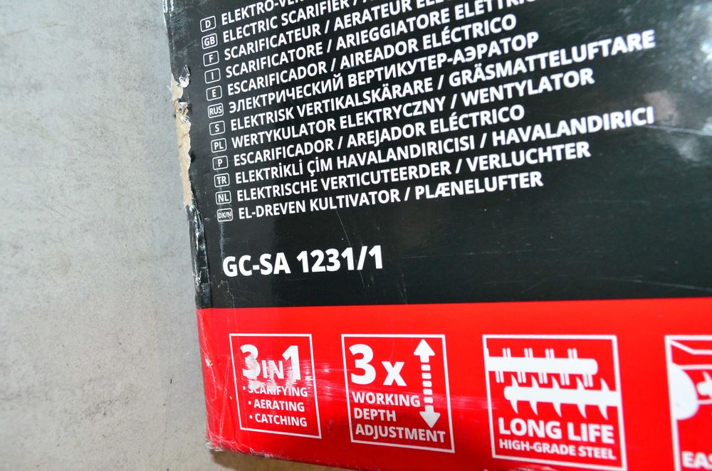 Wertykulator  spulchniacz Einhell 31 cm 1200 W GC-SA 1231/1
