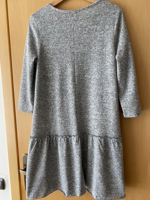 ORSAY sukienka 42 szara bdb stan falbana