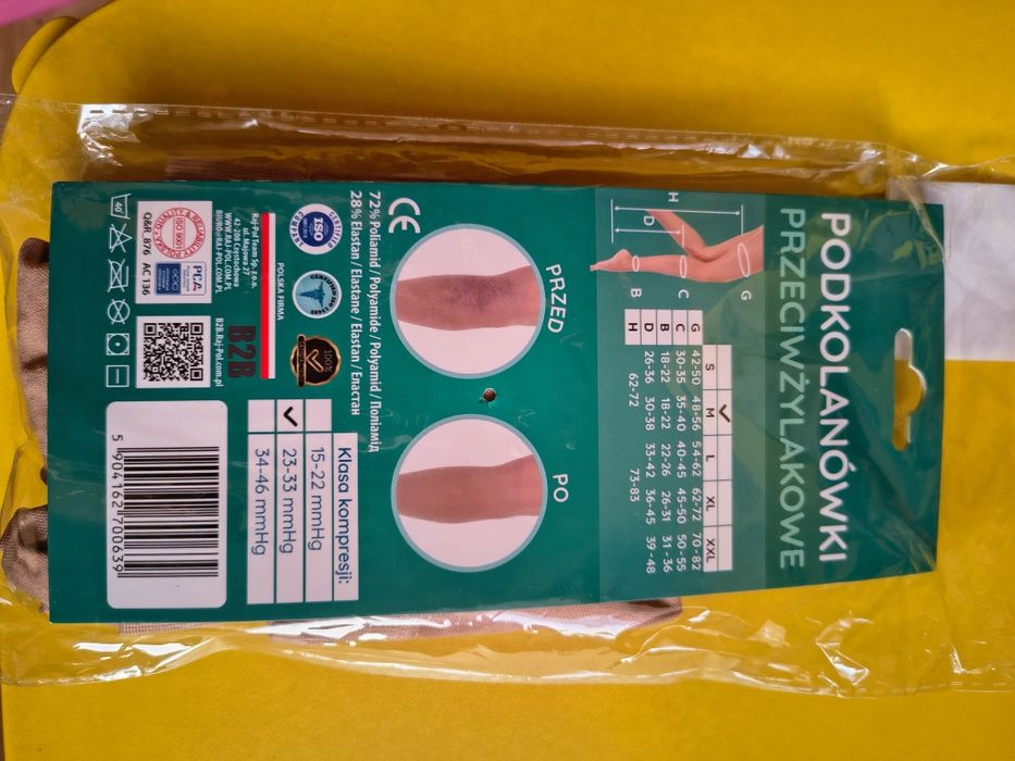 Podkolanówki przeciwżylakowe