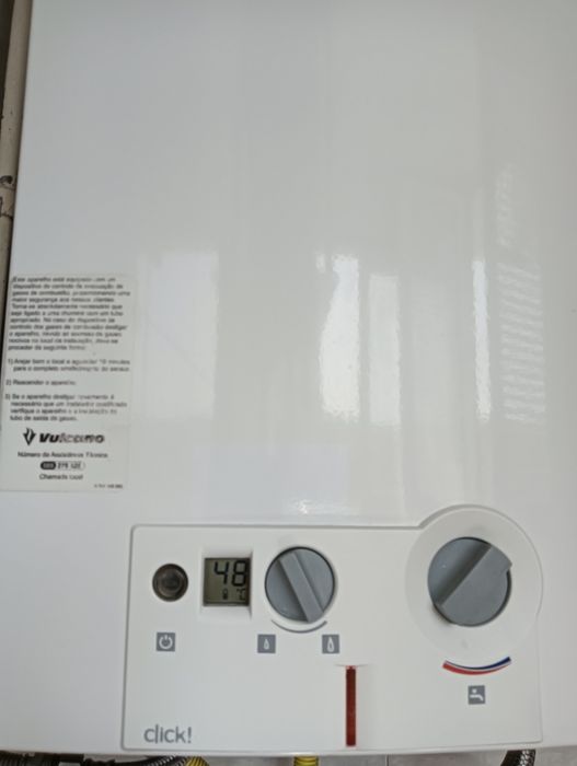 Vendo esquentador Vulcano click ventilado 11L Gás natural como novo