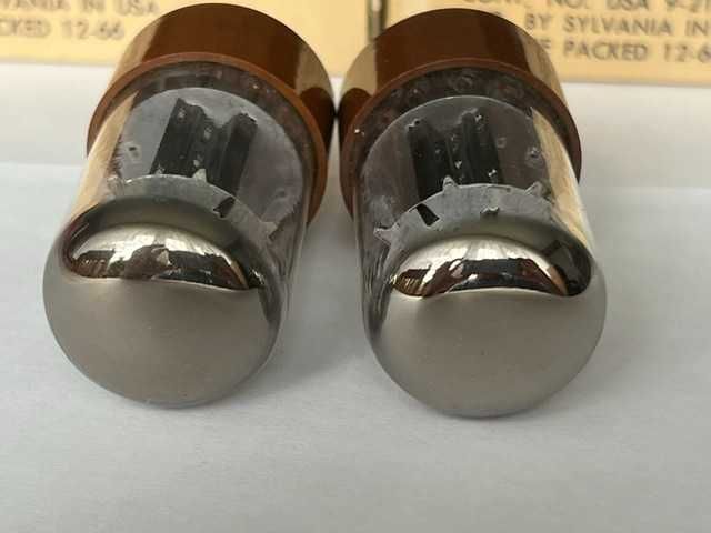 6SN7 WGTA NOS NIB Sylvania dobrana para 1966 Best lampy elektronowe !