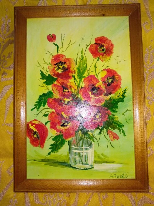 Маки, олійний живопис