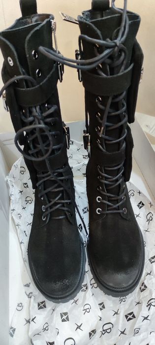 Buty skóra naturalna zamszowa