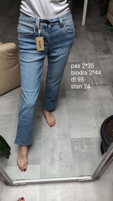 Proste jeansy rozm xs