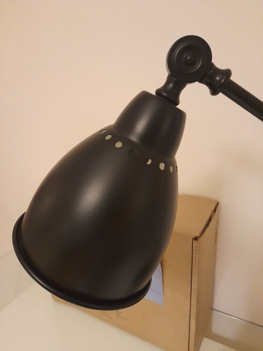 Candeeiro de secretária BAROMETER IKEA preto mate NOVO