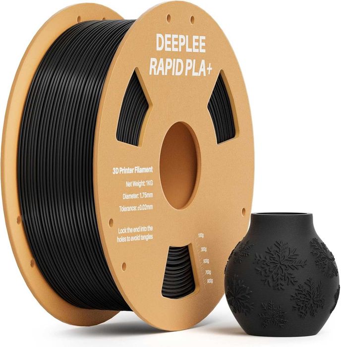 Filamento DeepLee PLA+ Rapid Preto 1Kg – Só 9,50 €