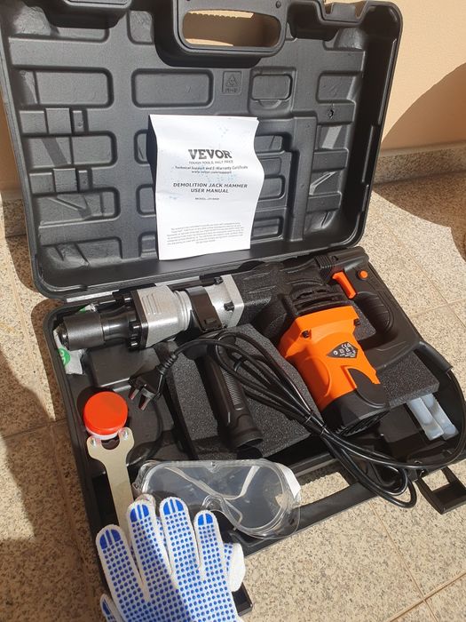 Martelo Demolidor VEVOR (NOVO/SELADO) + Kit Acessórios