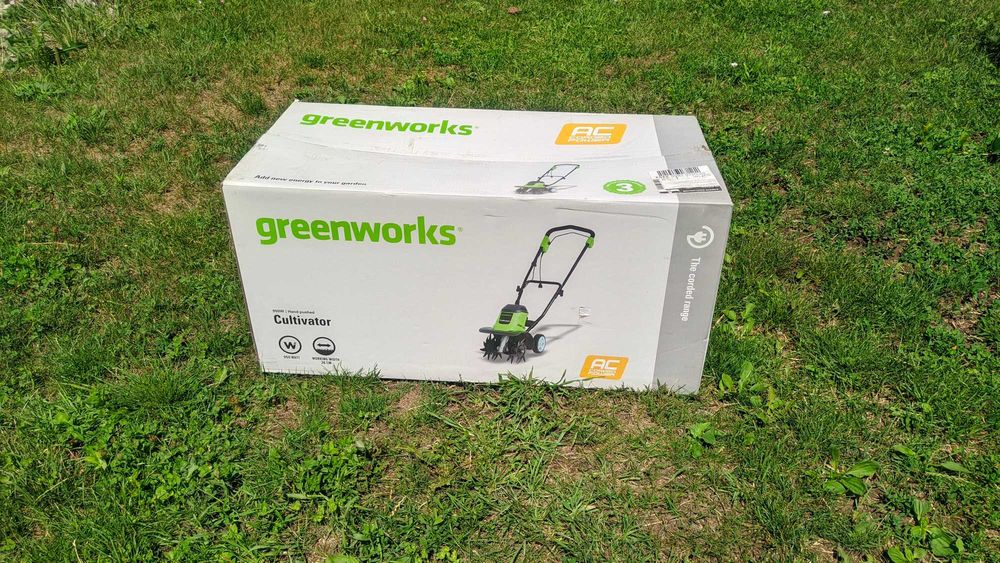 Культиватор електричний Greenworks GTL9526, мотоблок электрический