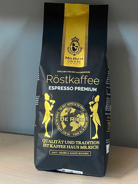 Кофе в зёрнах "Mr.Rich Espresso Premium "(Эспрессо) 1кг. Опт и розница