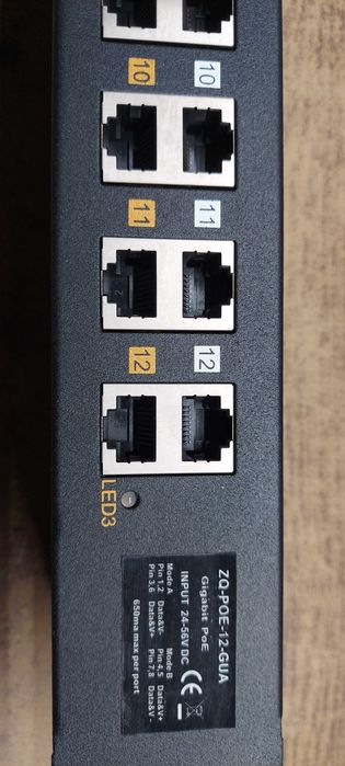 Adapter POE ZQ-POE-12-GUA Gigabit POE