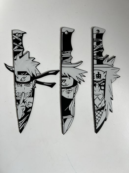 Conjunto de 3 porta chaves do naruto