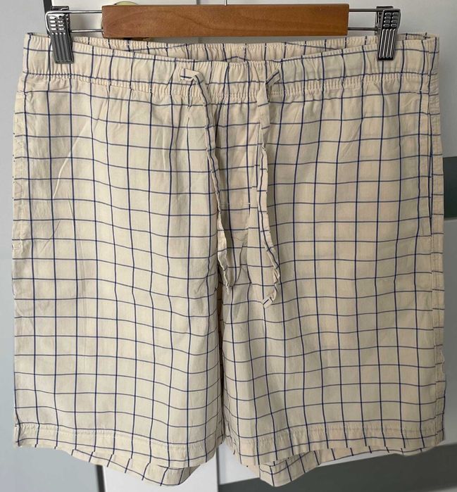 Nowy Komplet (Piżama) Męski H&M (koszula + szorty) 100 % bawełna - rozmiar S