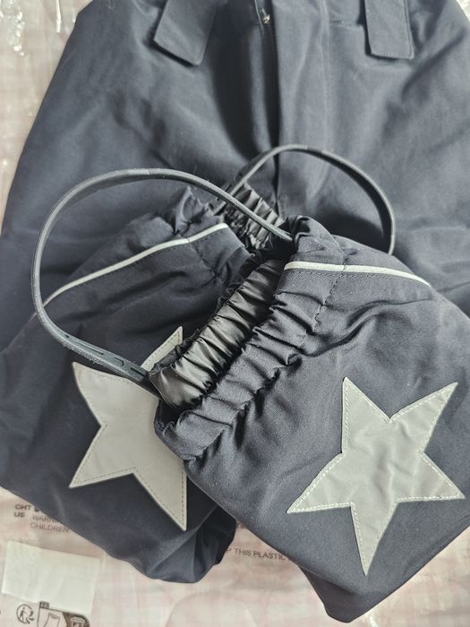 Штани термо зимові Molo Pollux 98-104 чорні напівкомбінезон