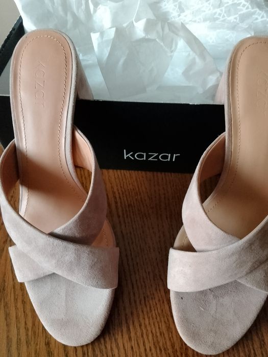 Kazar klapki  37 skóra naturalna nowe
