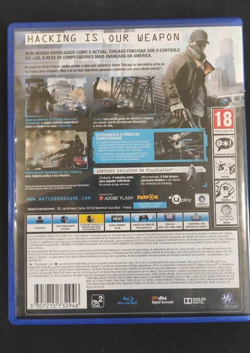 Ps4 whatchdogs jogo oeiras