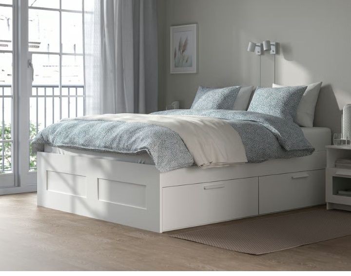 Cama casal branco