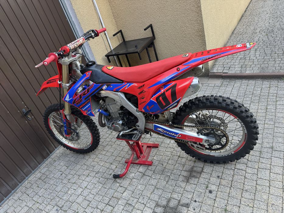Honda crf 450 po kapitalnym remoncie przebieg 9 motogodzin