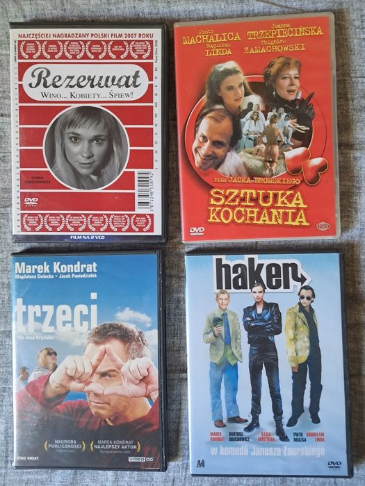 Zestaw 4 polskich filmów (vcd,dvd)