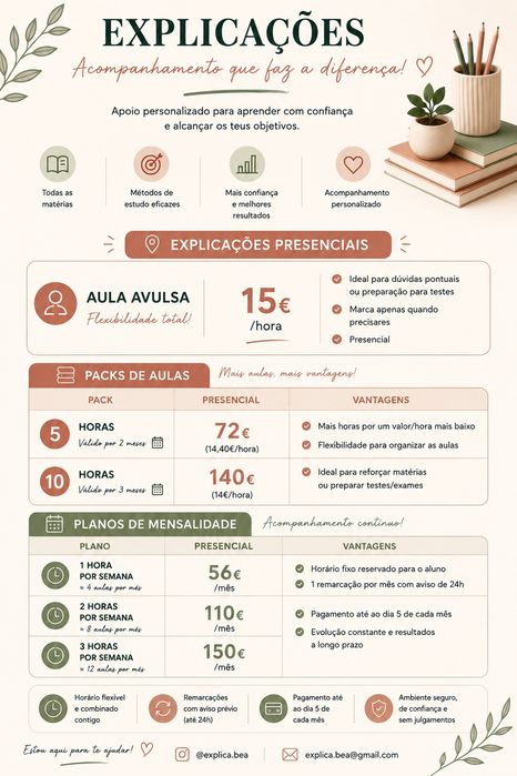 Explicações, Apoio ao Estudo e Preparação para exame BioGeo e FQA