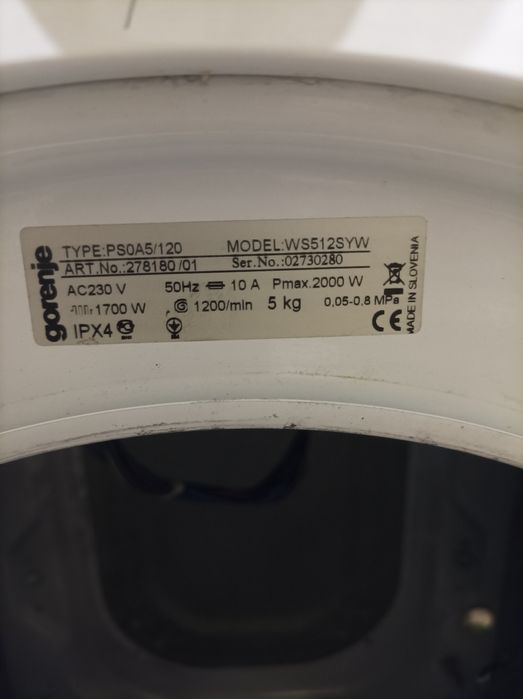 Продам запчастини для пральної машини горенія