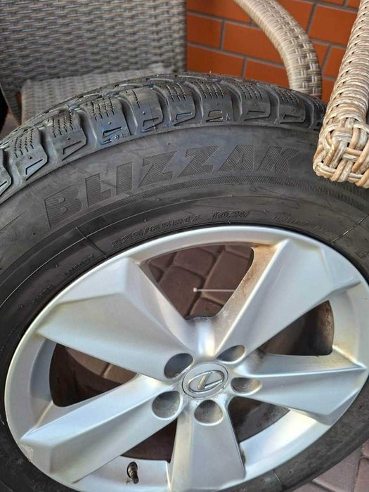 Komplet kół zimowych 17" Lexus | Opony Bridgestone Blizzak 225/65R17 | 5x114.3