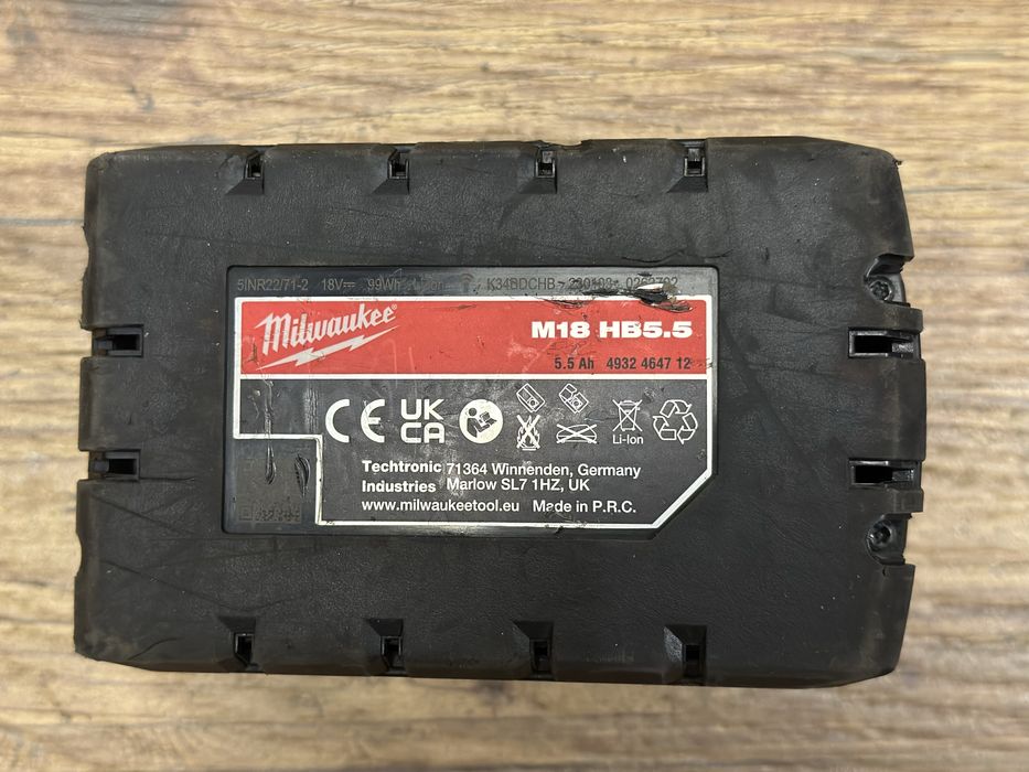 Oryginalna bateria, akumulator Milwaukee M18 5,5Ah z 2023r. | elektronarzędzia Milwaukee