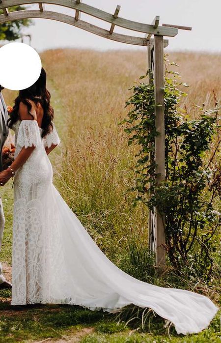 PIĘKNA SUKNIA ŚLUBNA BOHO - Gala Funkja stan idealny