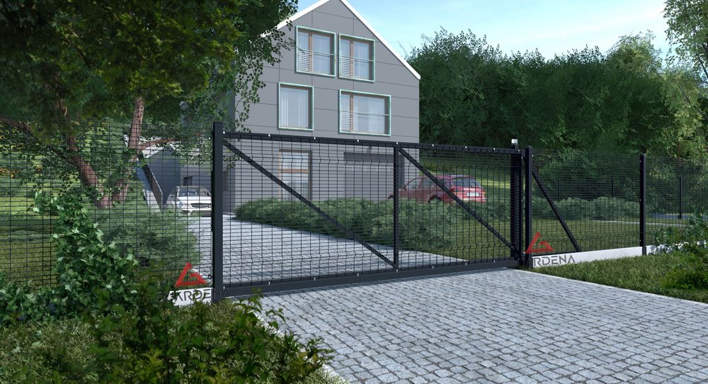 Panel ogrodzeniowy EcoHybrid  H-1,2m Cena za 1 sztukę Grafit ,Zielony