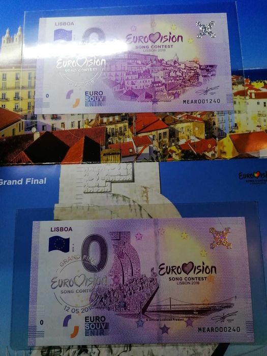 Nota Eurosouvenir Carteira Eurovison song contest