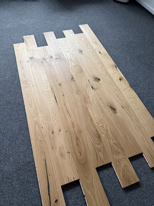 Deska Drewniana Dąb Rustic SCH 15x150x2000mm,4faza, OLEJ UVx2, od ręki 1000m2