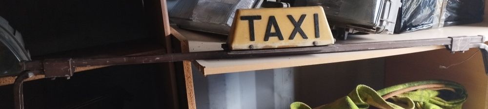 Szyld kogut napis TAXI PRL oryginał