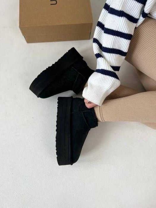 Угги/Угг/Уггі/Уги/Угі/UGG Australia Ultra Mini Platform 5 см Black