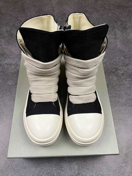 !PREMIUM! Rick Owens Ramones Black White 36 37 38 39 40 41 42 43 44 45