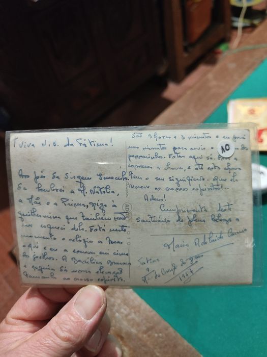 Postal antiga Fátima - Procissão das Velas