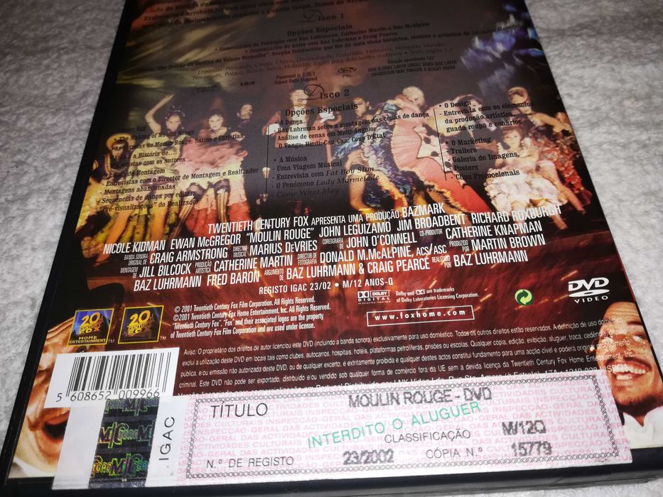 moulin rouge (edição especial 2 dvds) com nicole kidman