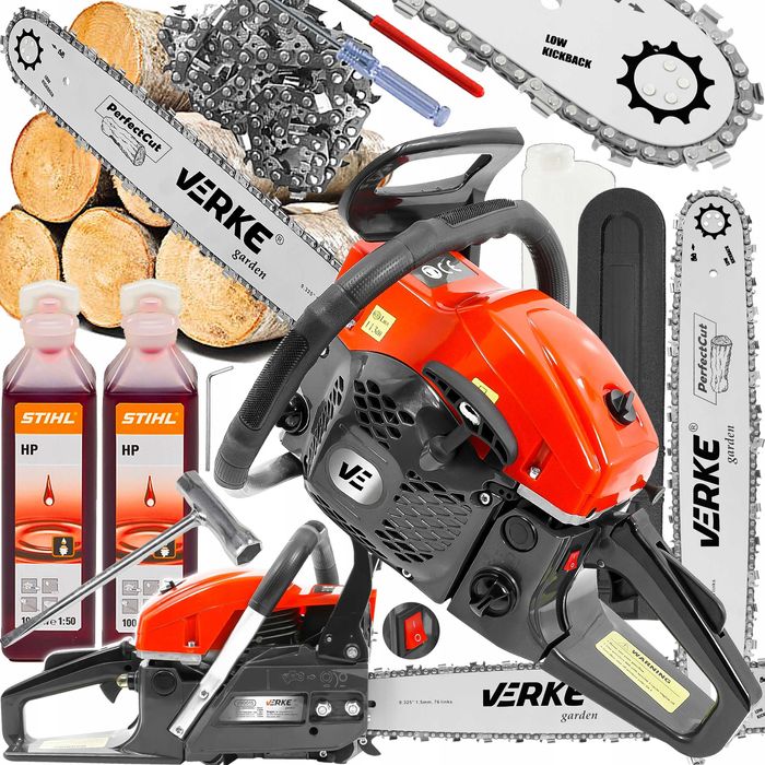 PIŁA SPALINOWA PILARKA Łańcuchowa 3,5KM Do Drewna Drzewa+ OLEJ Stihl