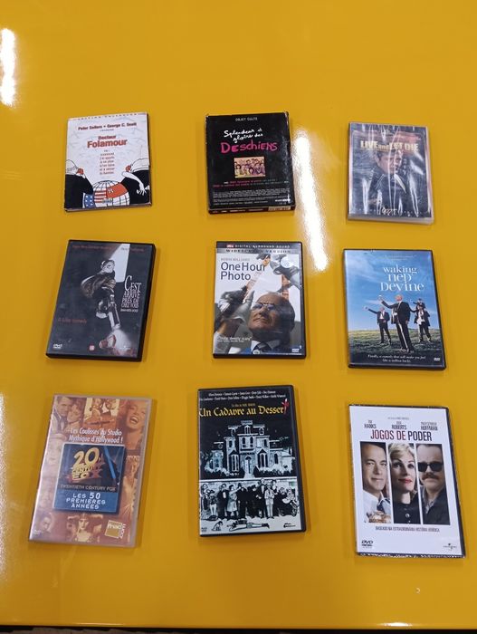 DVDs CDs coleção franceses/inglês/Português/comédia/Romance/Ação