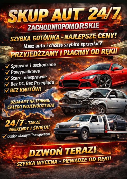 Skup AUT DOSTAWCZYCH I OSOBOWYCH   Zachodniopomorskie