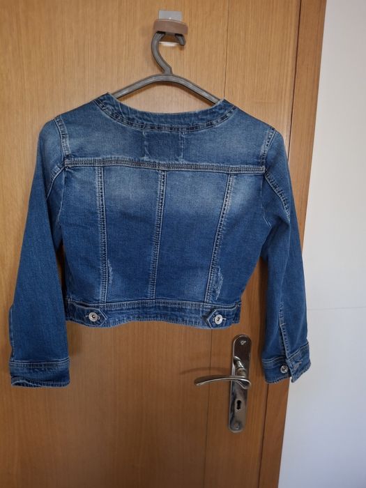 Blusao de ganga, marca stradivarius. Otimo estado