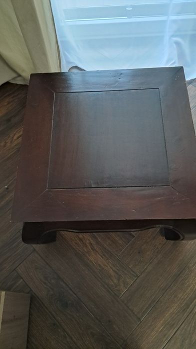Stolik kawowy drzewo tekowe 60cm blat