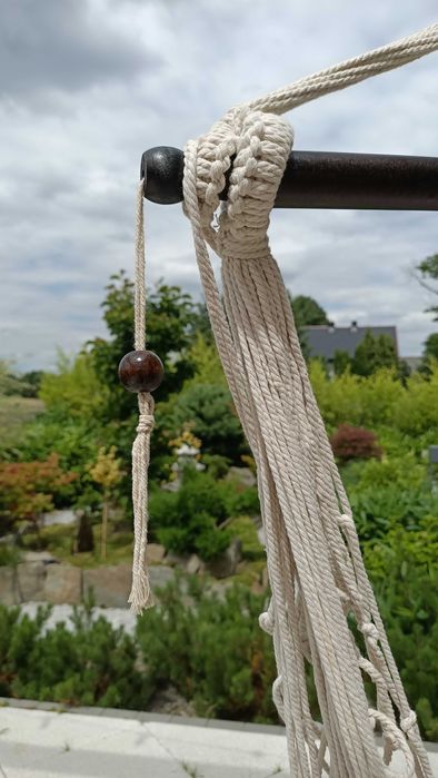 Fotel, hamak wiszący w stylu boho