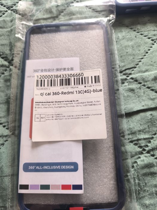 Etui 360 Redmi 13C niebieski