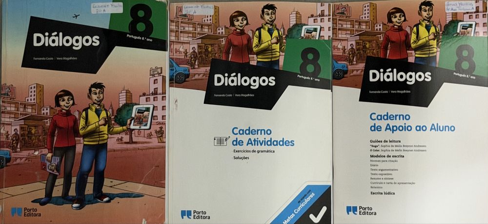 Pack Manuais Português 8.º Ano - Diálogos (Porto Editora) - Completo