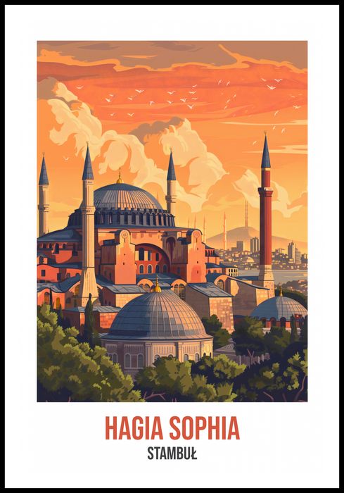 Plakat 68x101cm Hagia Sophia