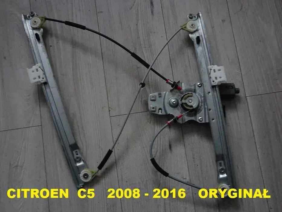 Podnośnik Mechanizm Szyby Citroen C5 III X7 Przód Prawy 2008-2016 [5a]